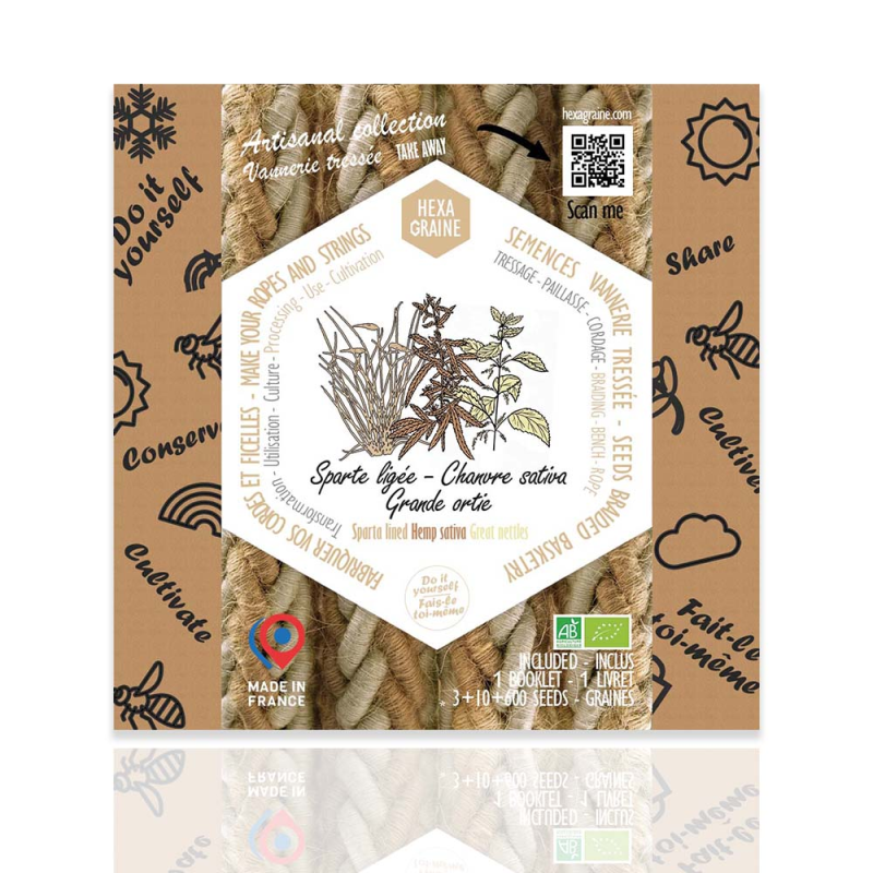 Coffret de graines pour fabrication de vannerie tressée