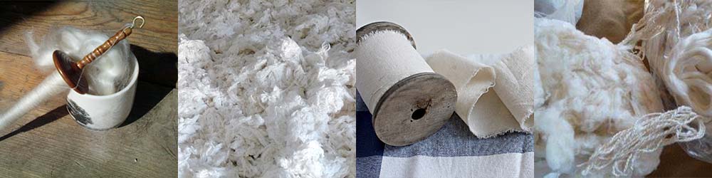 création de textile et papier de coton